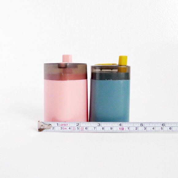 LOT 2pc NEW Pink & Blue PopUp Toothpick Dispenser Holder - Picture 3 of 4